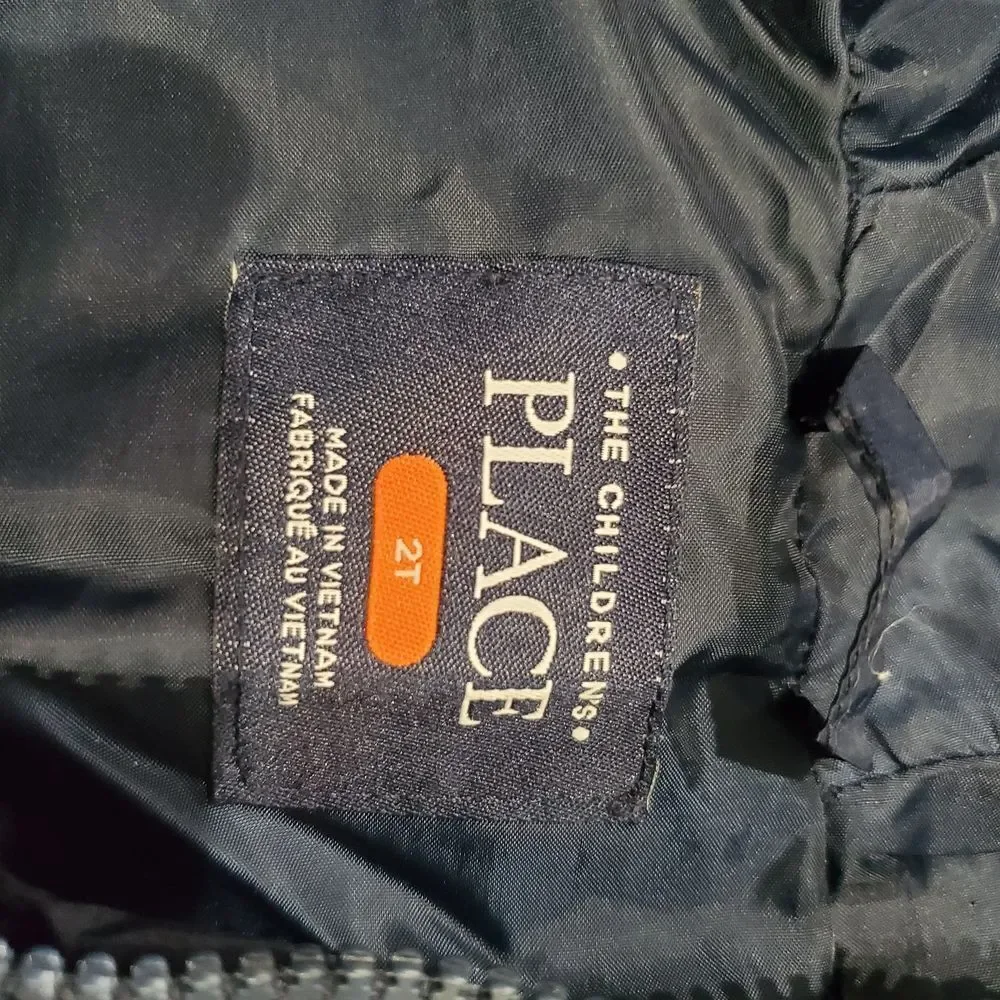 Boys The Children's Place Jacket Boy Size 2T Navy Puffer Jacket